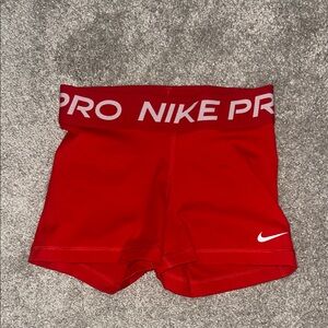 Nike Pro Red Performance Shorts